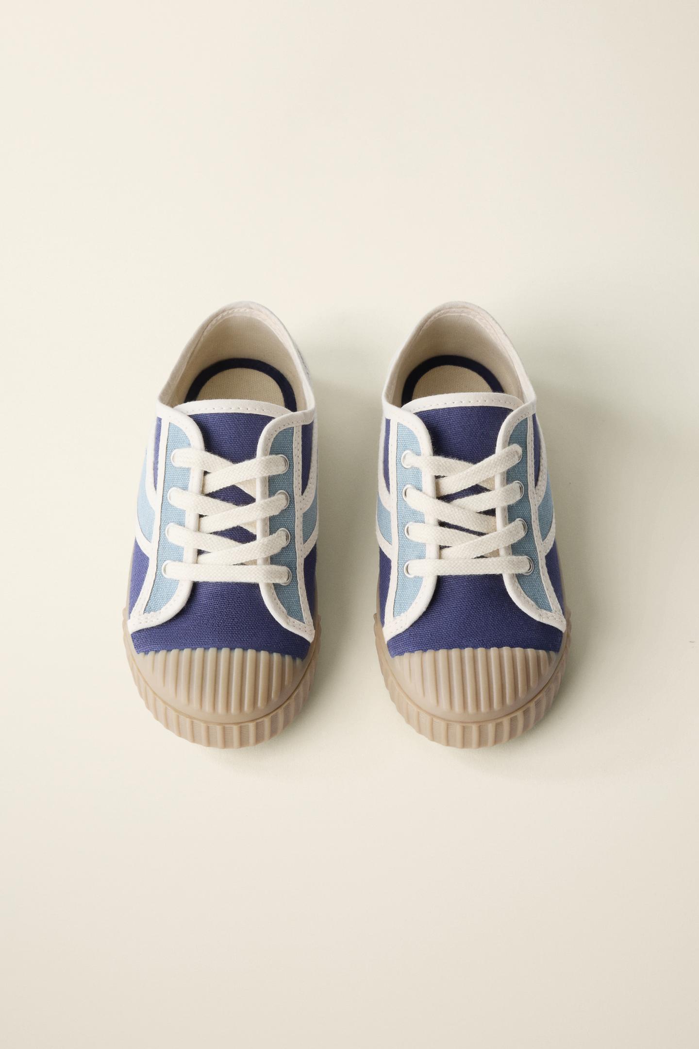 Детские кроссовки Zara Sneakers Created BY Caramel London, цвет: Синий — фото 6
