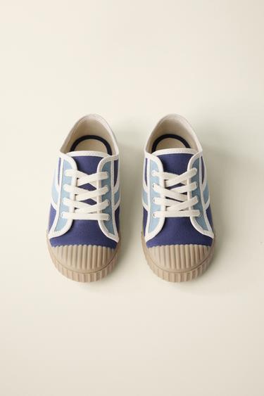 TENNIS CRÉÉES PAR CARAMEL LONDON X ZARA - Bleu de Zara - Image 5