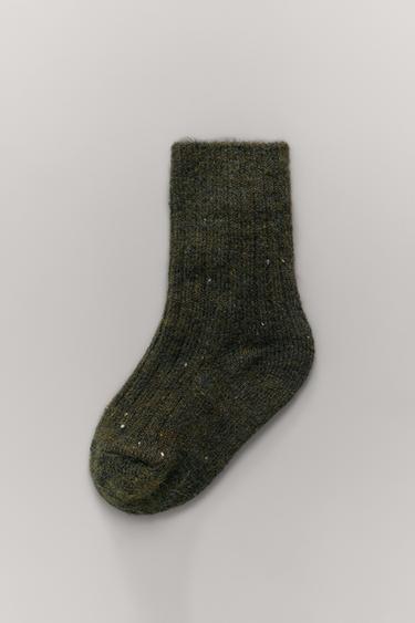 جورب بأزرار - أخضر الخاص بـ Zara