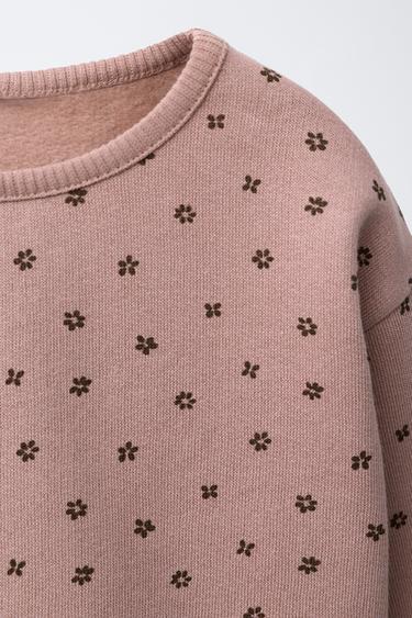 PRINTED SWEATSHIRT - Pastel pink by Zara - Image 2