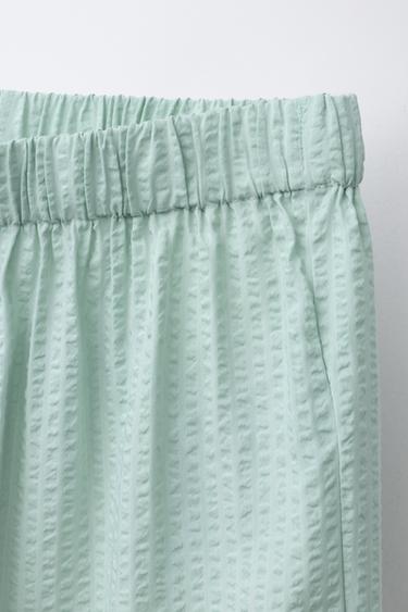 6-14 ANS/PYJAMA CHEMISE SEERSUCKER - Verdâtre de Zara - Image 6
