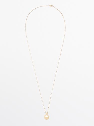 Colgante botella - Dorado de Zara