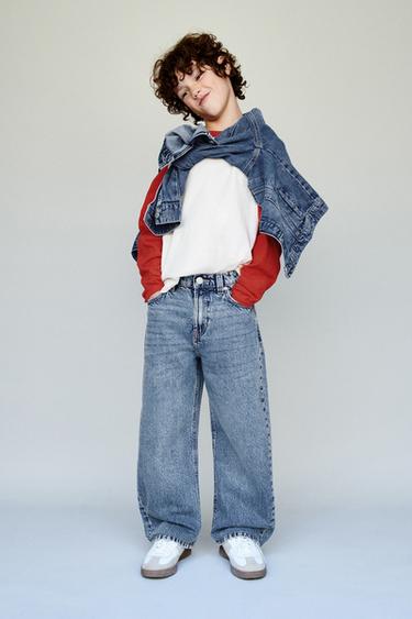 JEANS BALLOON TRABILLA - Azul medio de Zara