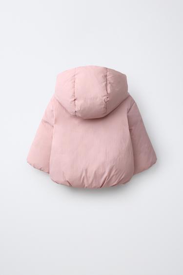 WATER REPELLENT NYLON BOW JACKET — Mid-pink 2