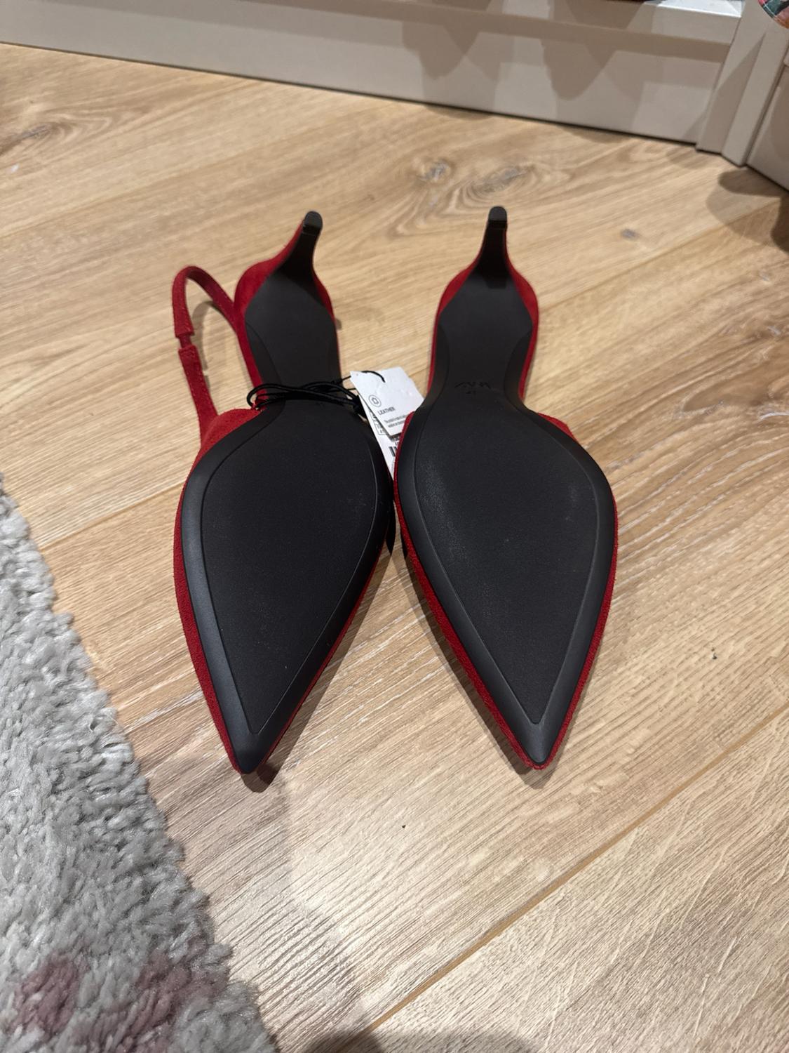LEATHER SLINGBACK HEELS - Image 2