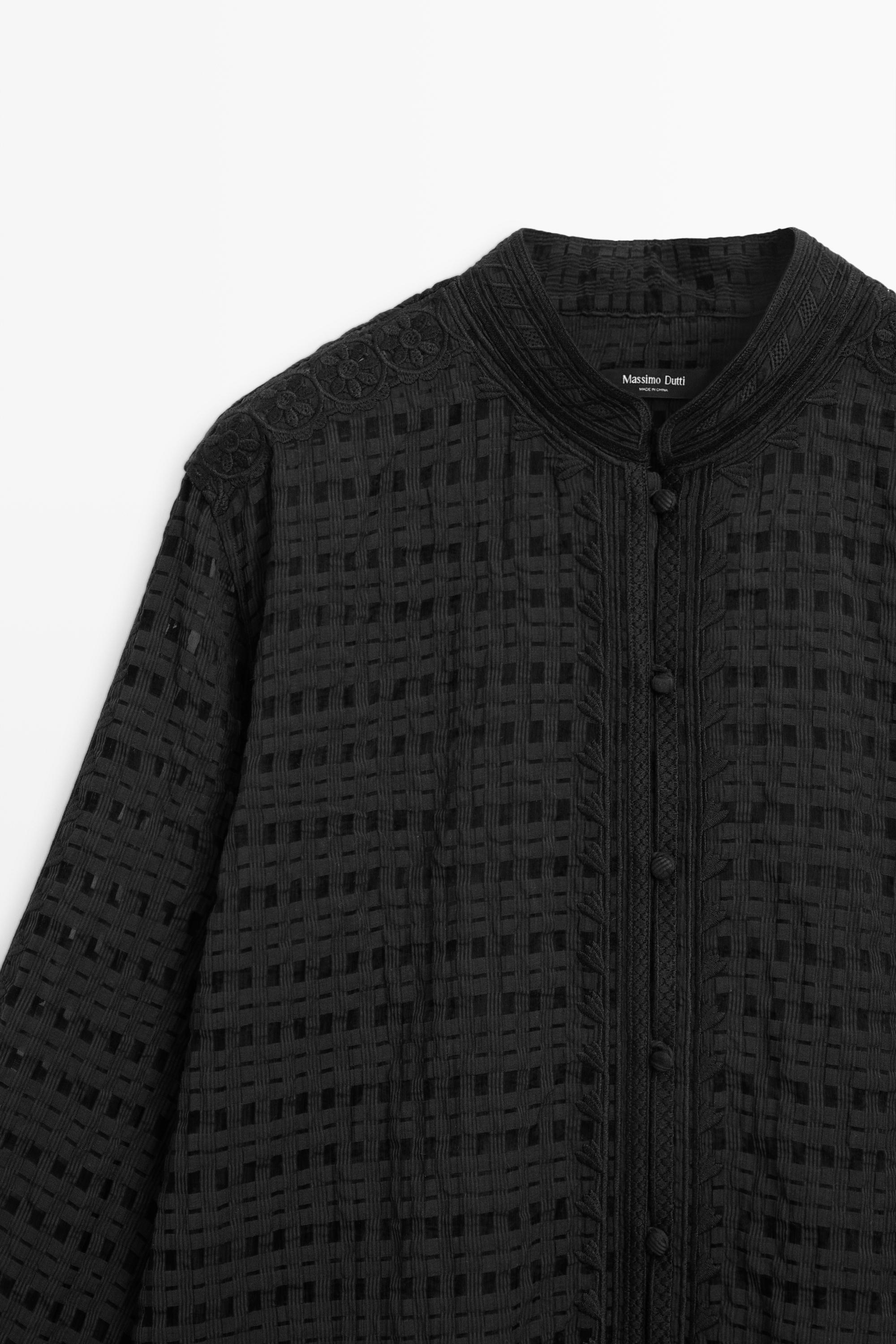 Chemisier fluide à broderies