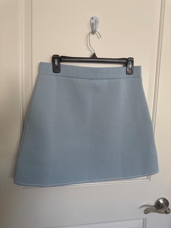 BLUE KNIT SKIRT - Image 2