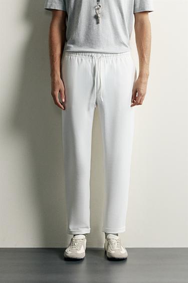 COMFORT JOGGER WAIST PANTS — White 2