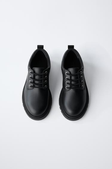 Zara LACE-UP DERBY SHOES - Black