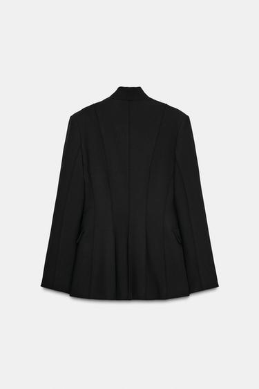 FITTED BLAZER ZW COLLECTION - Black by Zara - Image 8