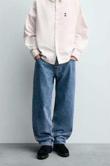 LOOSE TAPERED FIT JEANS CHAMPION® X ZARA - Mid-blue by Zara