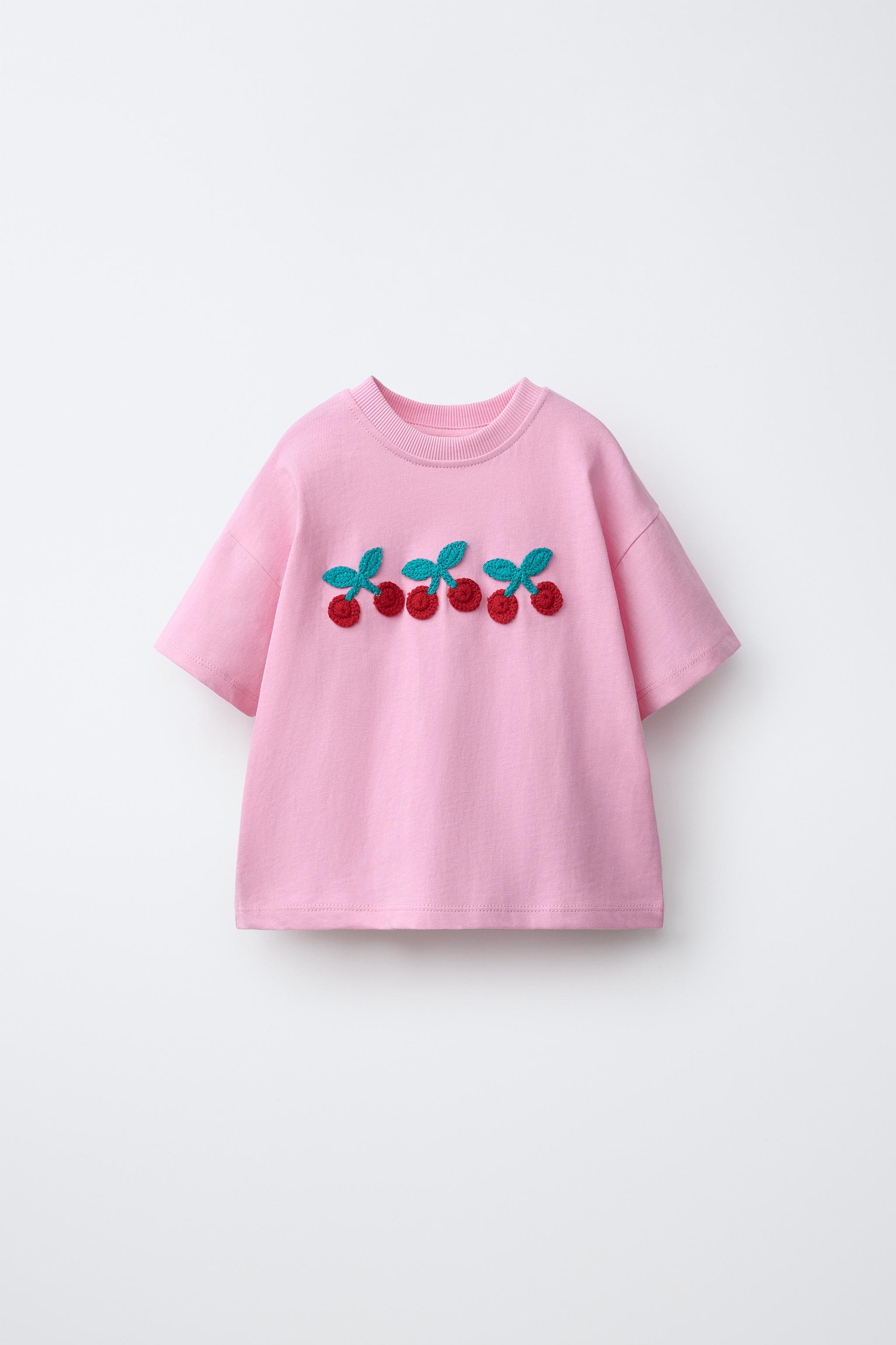 FRUIT CROCHET KNIT T-SHIRT - Oyster-white | ZARA Singapore