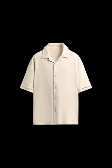 CAMISA CONFORT VAINICA - Blanco roto de Zara - Imagen 0