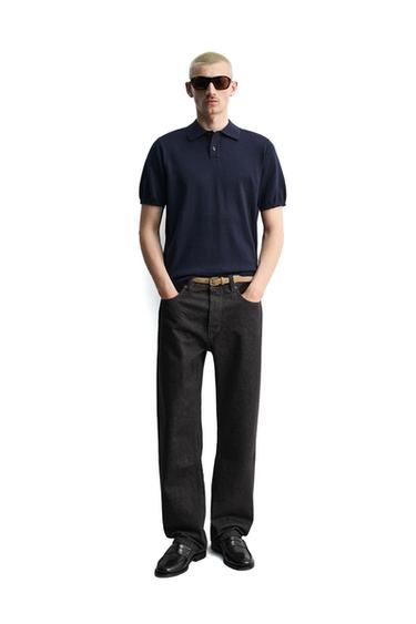 POLO PUNTO REGULAR FIT - Marino oscuro de Zara