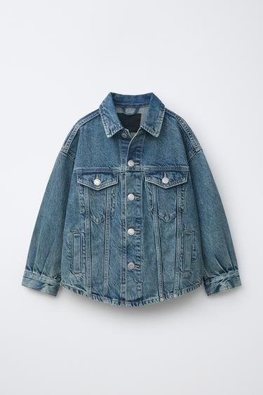 DENIM OVERSHIRT - Blue / Green by Zara