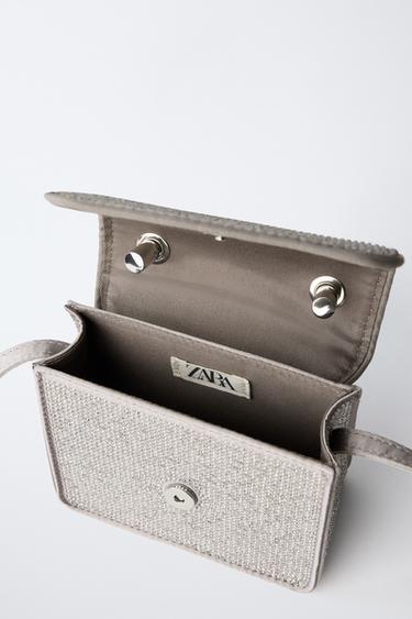 SHINY CROSSBODY BAG - Silver by Zara - Image 3