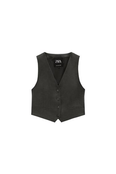 CROPPED TAILORED VEST