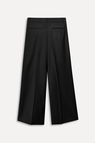 50TH ANNIVERSARY WOOL-BLEND DARTED TROUSERS - Black by Zara - Image 2