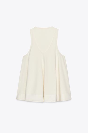 COMBINED MINI DRESS - Ecru by Zara - Image 5
