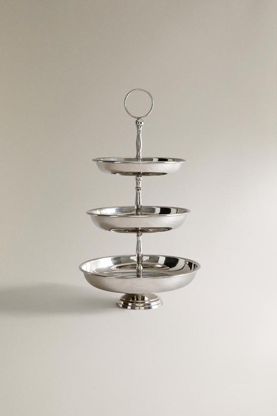 3-TIER STEEL SERVING DISH