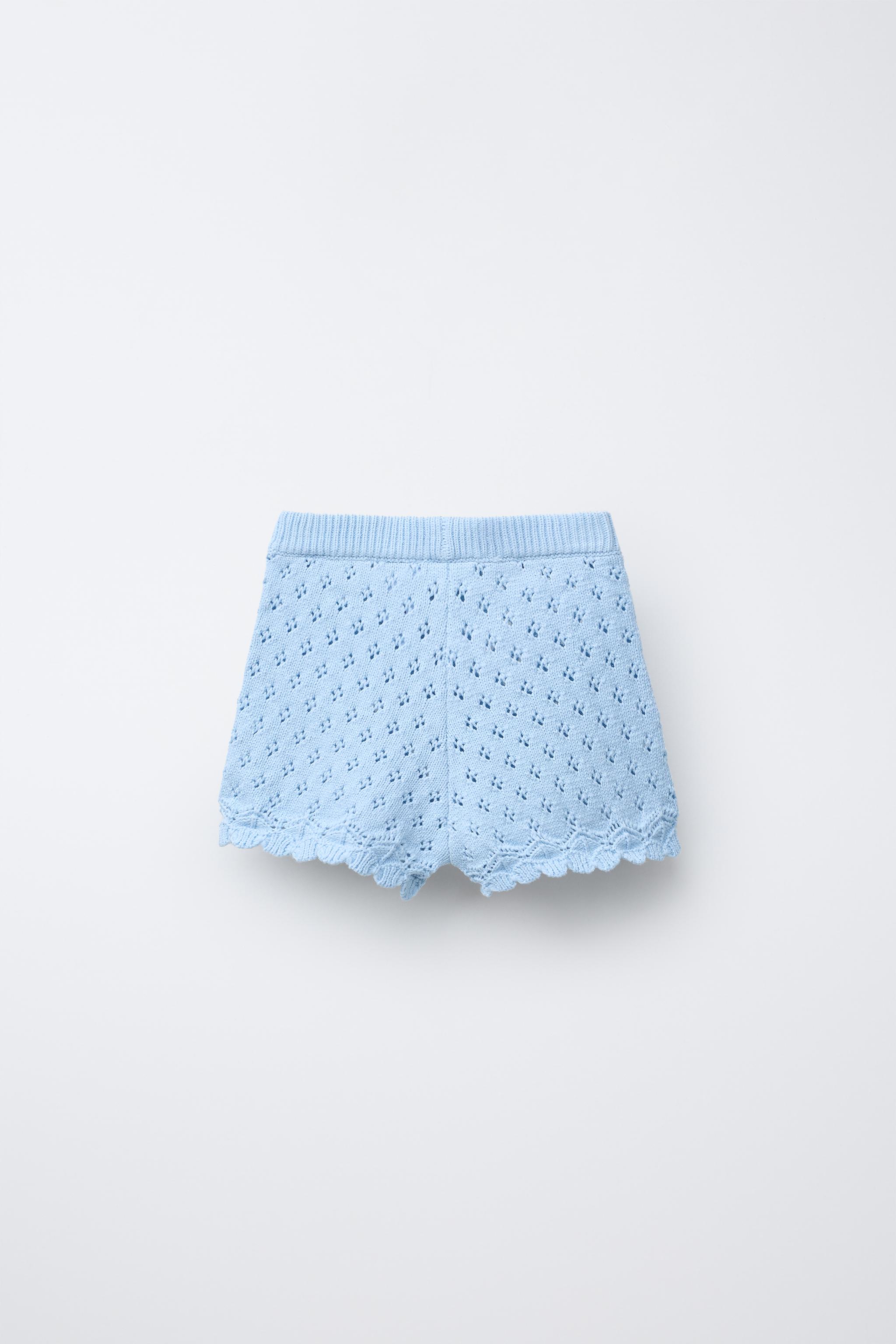 BEADED KNIT SHORTS - Fuchsia | ZARA United States