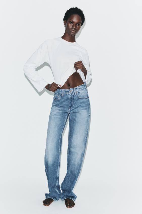 Zara — TRF HIGH-WAIST WIDE LEG JEANS