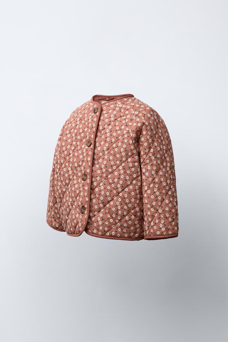 FLORAL PRINT NYLON JACKET