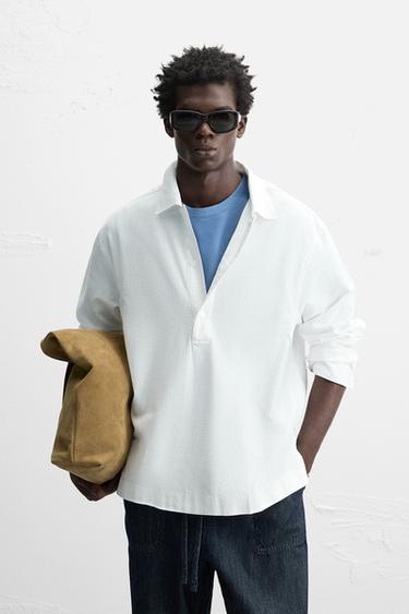 COTTON POLO SHIRT - White by Zara