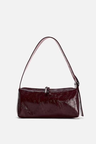 BOLSO DE HOMBRO HEBILLA - Granate de Zara