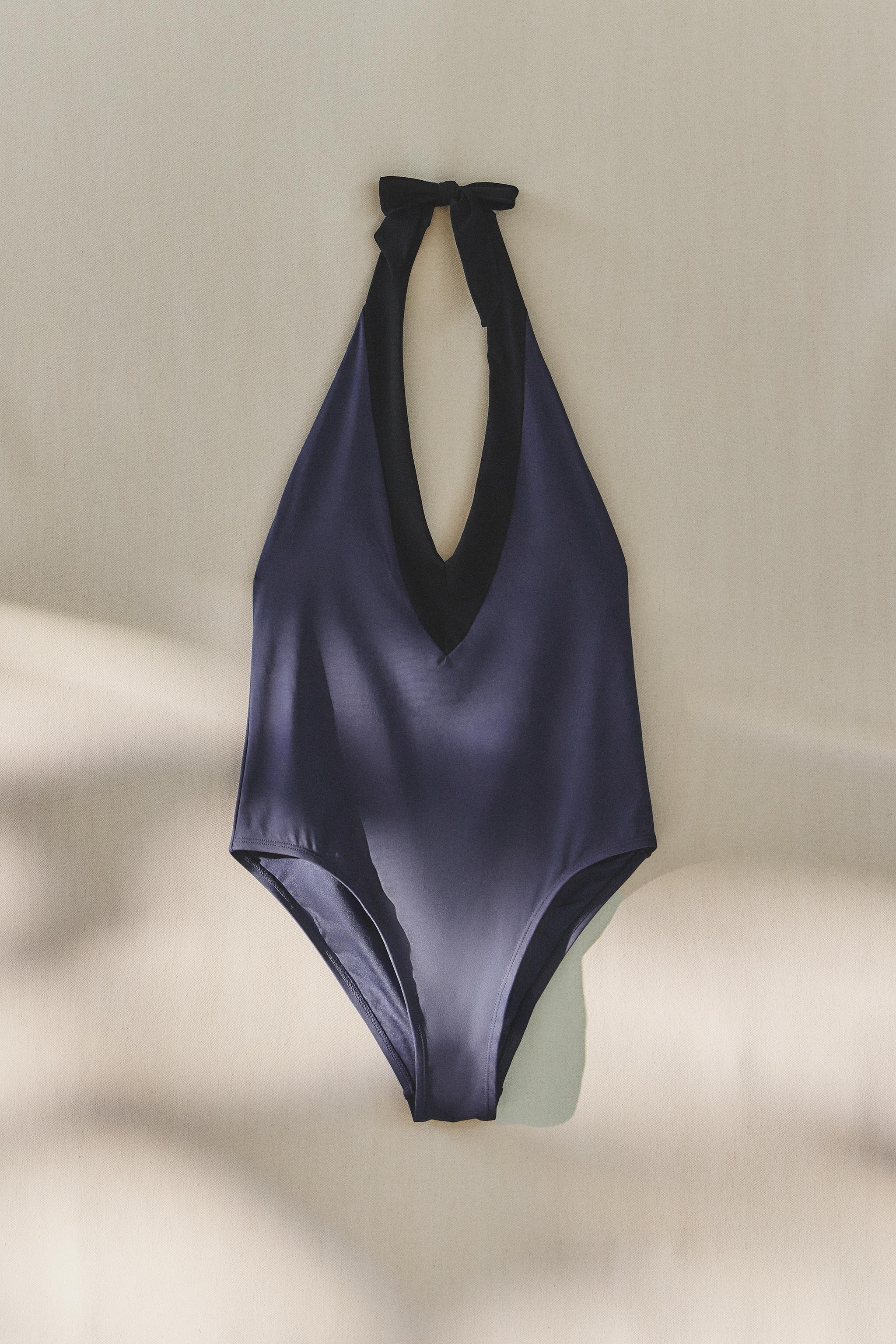 MAILLOT DE BAIN PLAGE HALTER À NŒUD