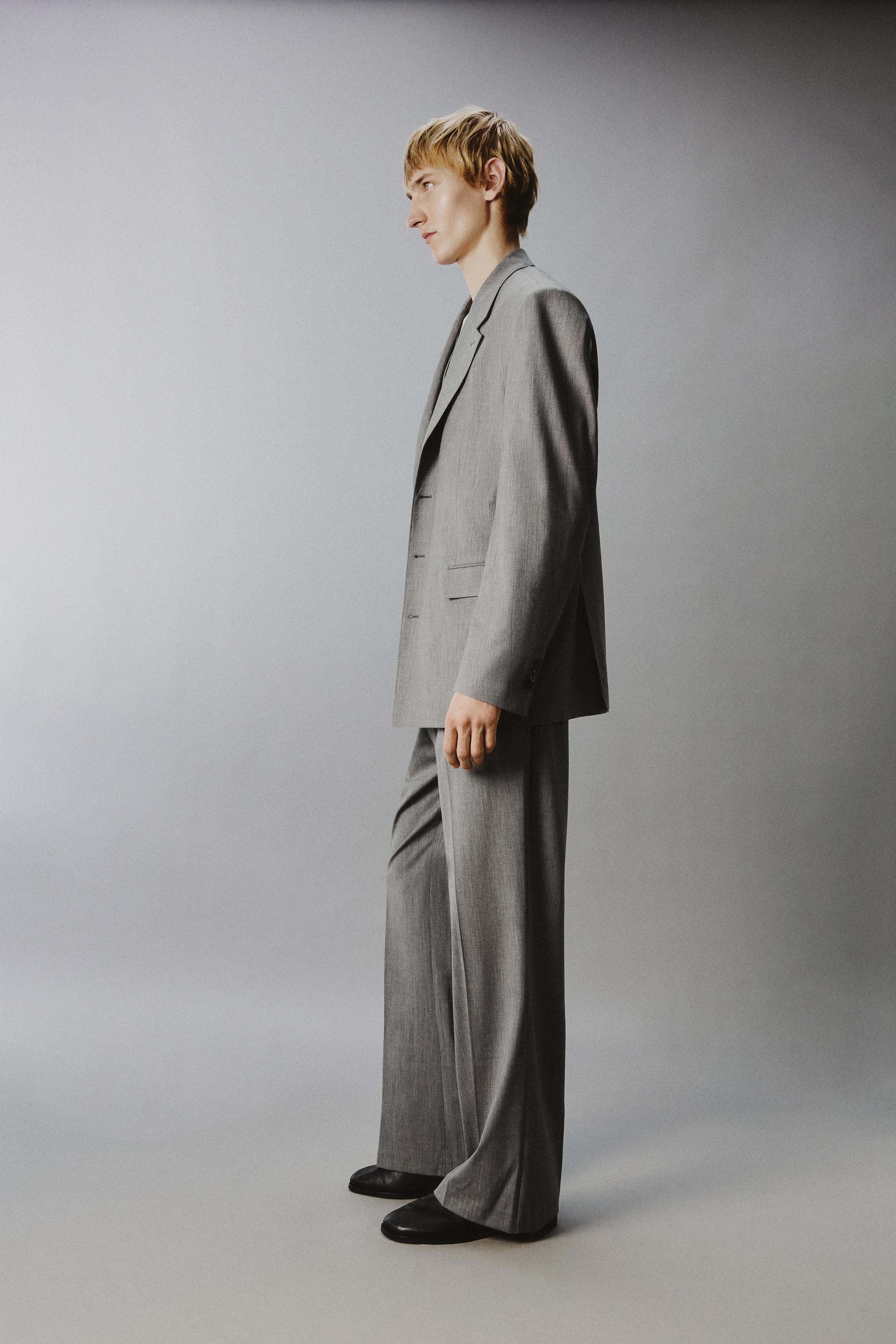 PANTALON DE COSTUME FLARE À RAYURES