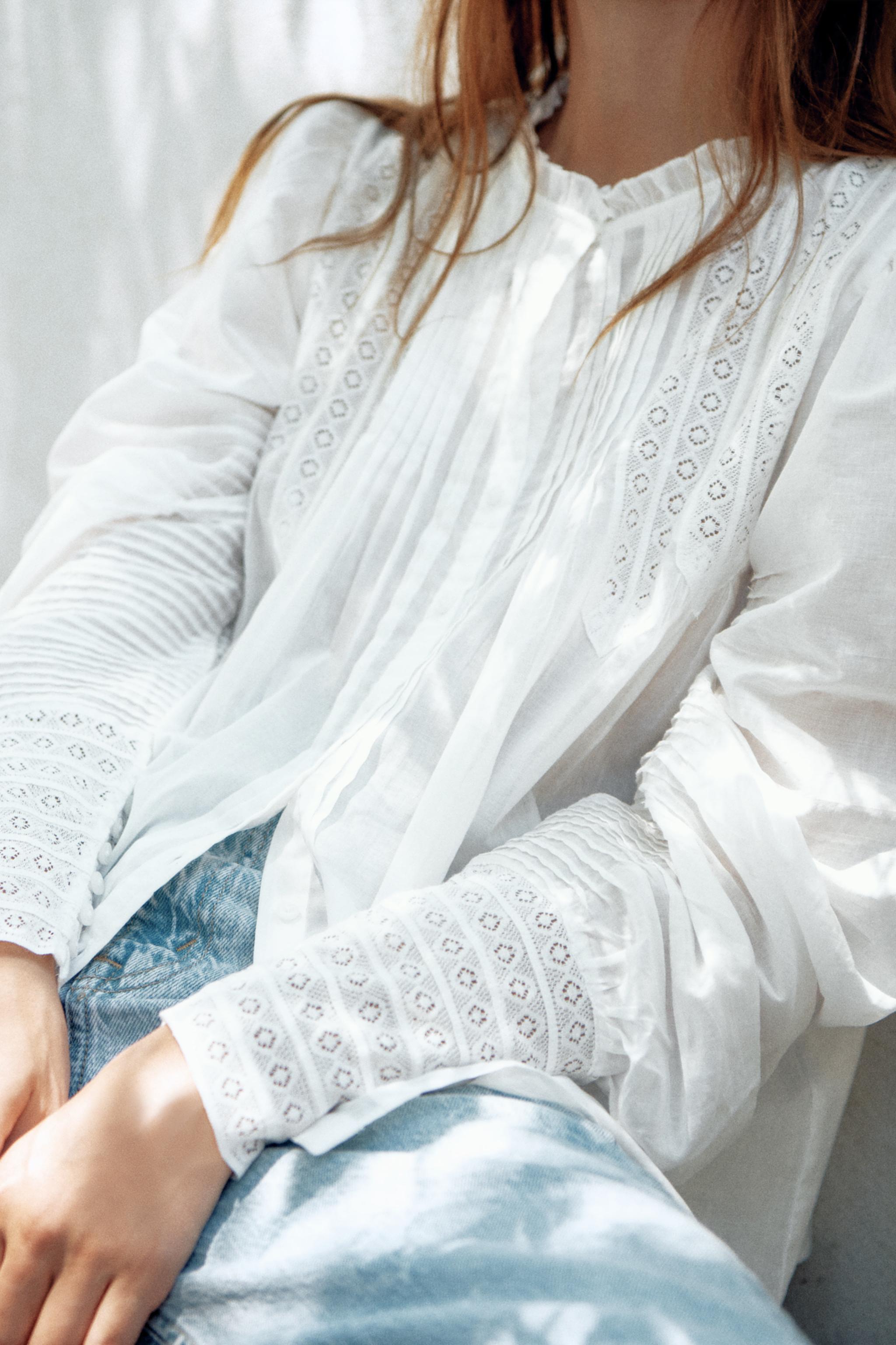 Zara ZW COLLECTION ROMANTİK BLUZ görsel 5