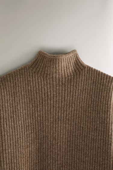 PULL EN CACHEMIRE - Marron / Taupe de Zara - Image 1