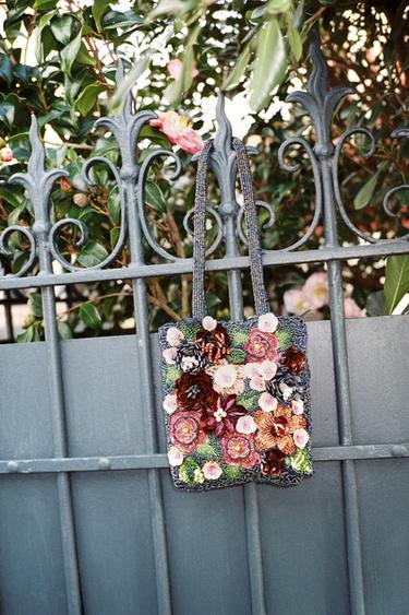 BEADED MINI TOTE BAG - Multicoloured by Zara - Image 0