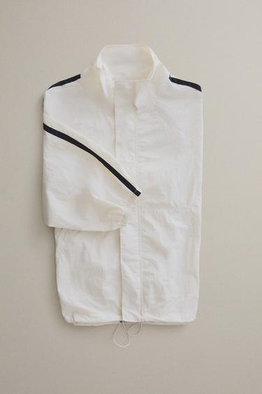 CONTRAST-TRIM JACKET - White by Zara