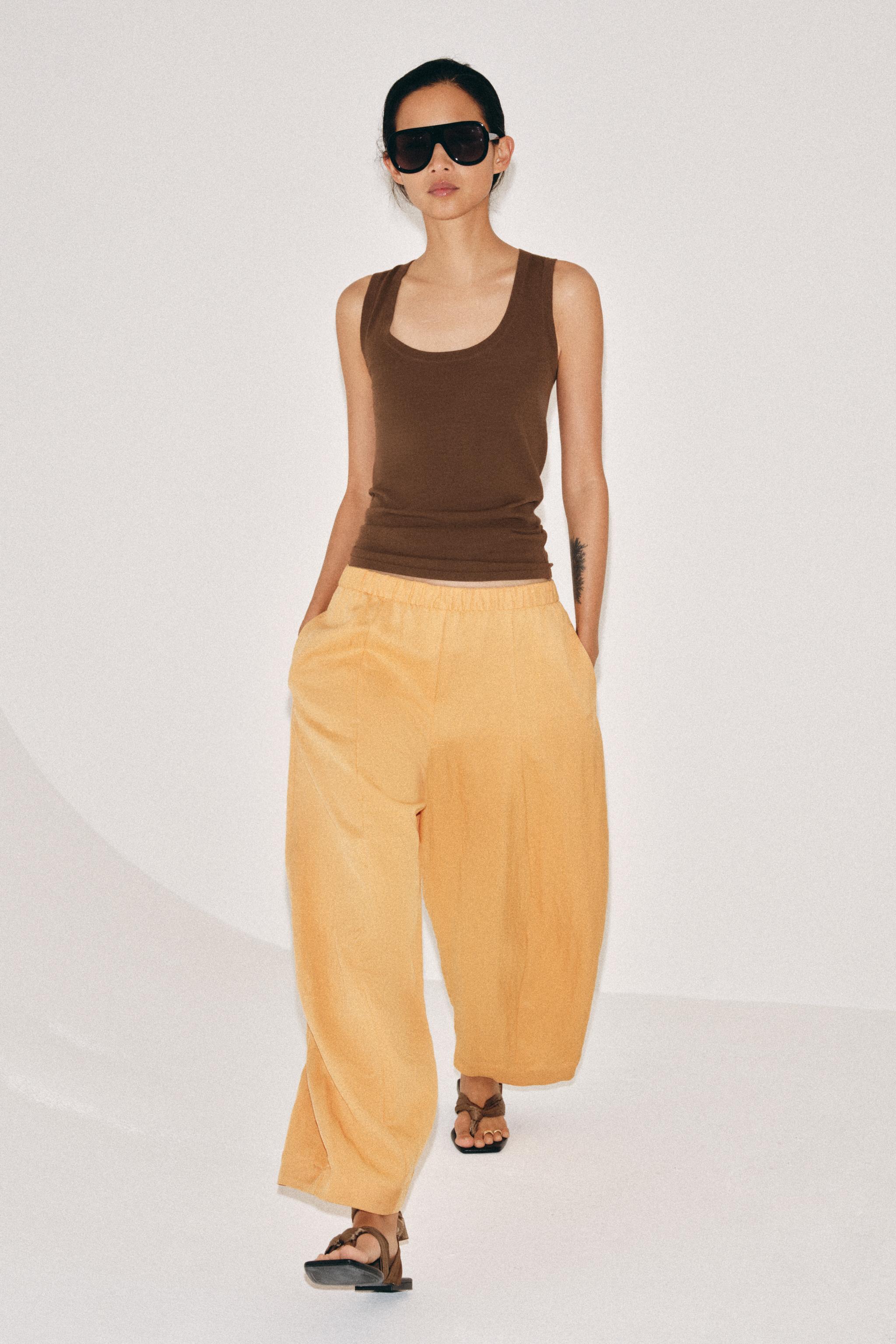 ZW COLLECTION FLOWY BARREL PANTS