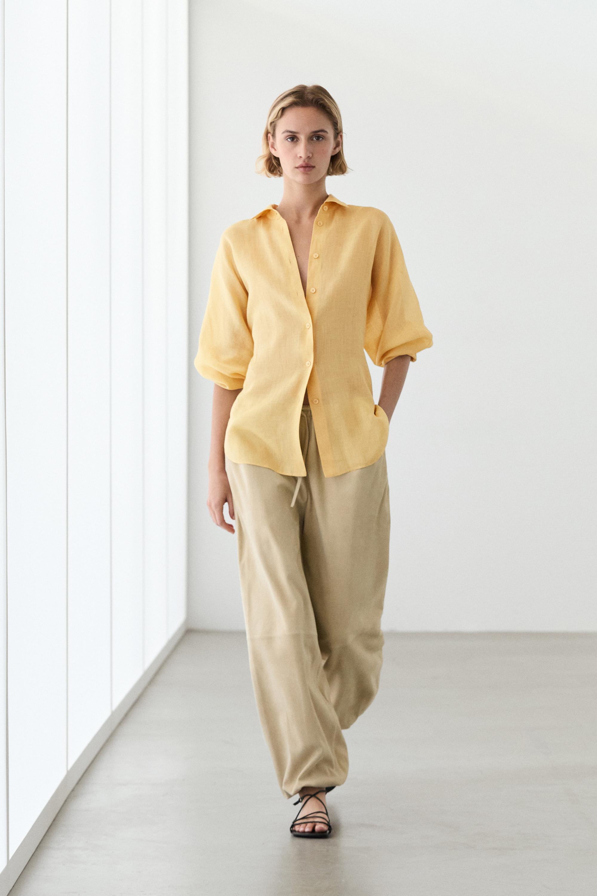 Chemise fluide 100 % ramie