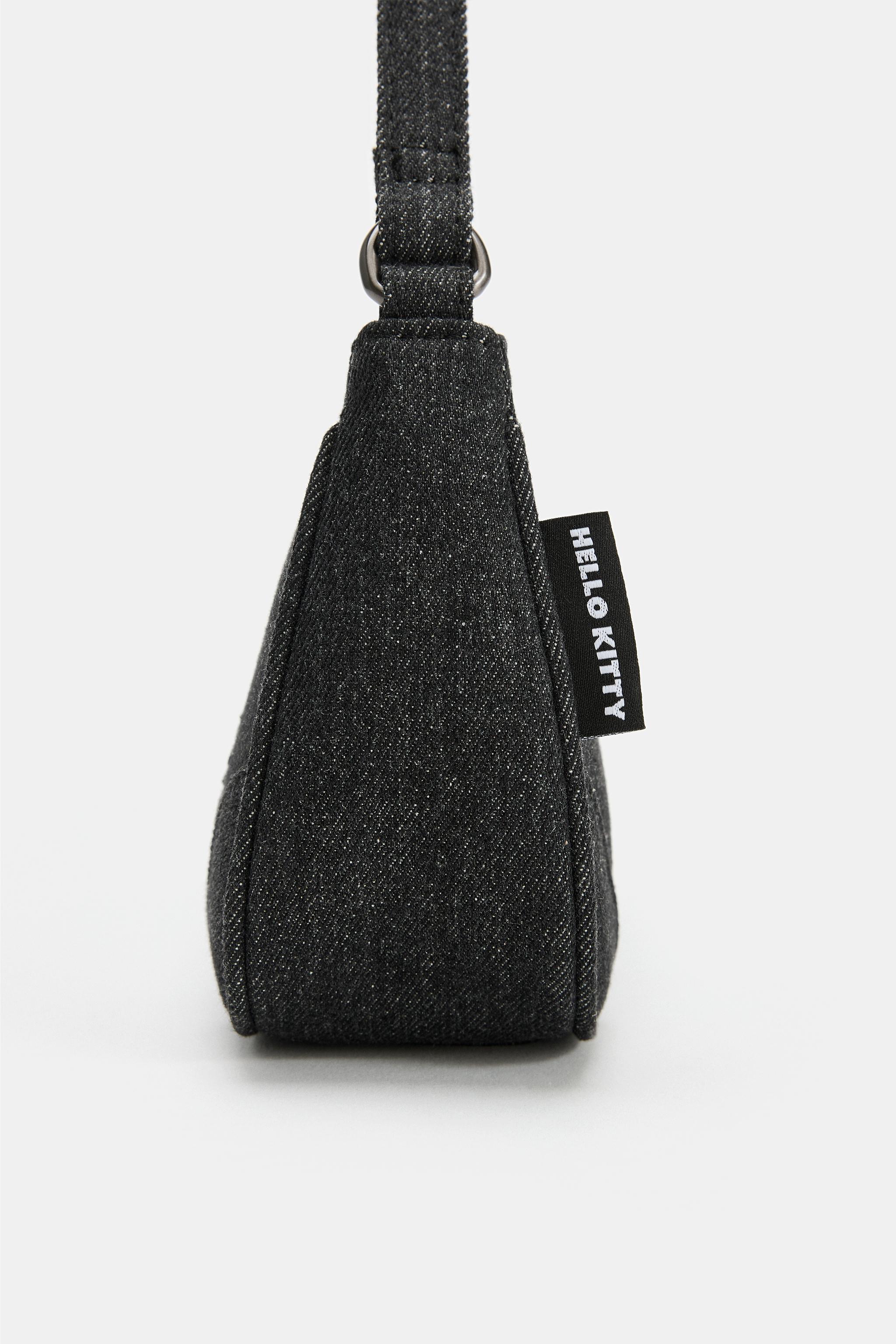 ラインストーン付きデニムショルダーバッグ - デニムブルー | ZARA