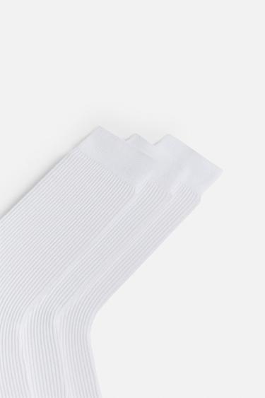 CHAUSSETTES LÉGÈRES LOT DE 3 - Blanc de Zara - Image 2