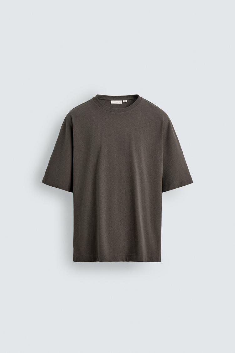 ZARA HEAVYWEIGHT BOXY FIT T-SHIRT
