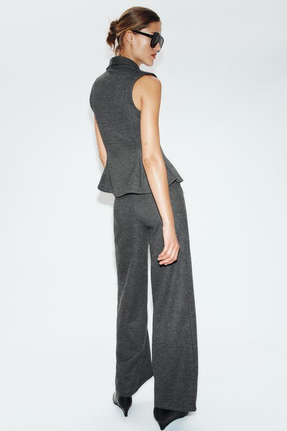 PANTALON PINCES - Gris moyen de Zara - Image 3