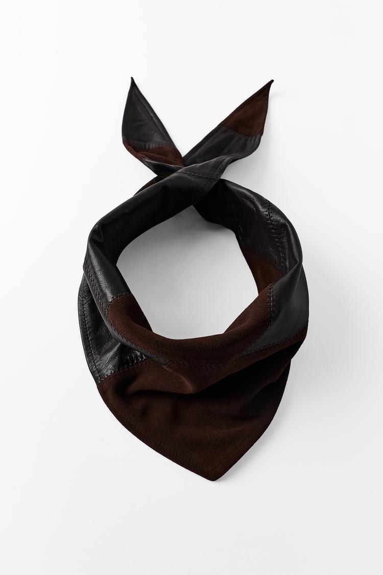 BANDANA COMBINADA PIEL SERRAJE 100%