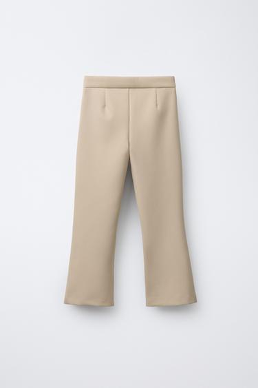 FLARE SUIT TROUSERS - Beige by Zara - Image 1