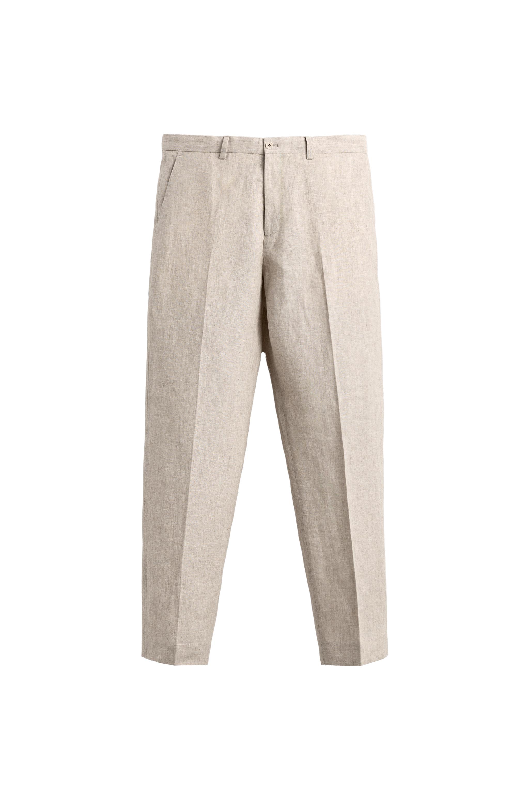 PANTALON DE COSTUME 100% LIN