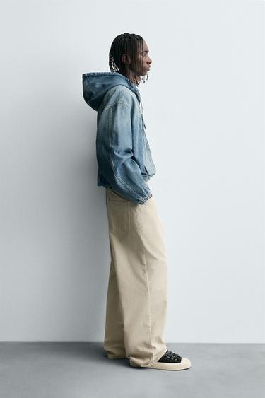 BAGGY FIT JEANS - Sand by Zara