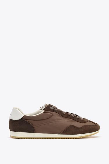 Zara SOFT SNEAKERS - Brown - Image 0