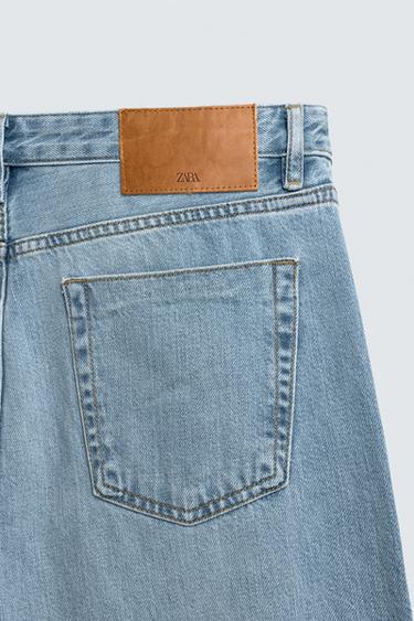COTTON-LYOCELL STRAIGHT ANKLE FIT JEANS - Light blue by Zara - Image 10