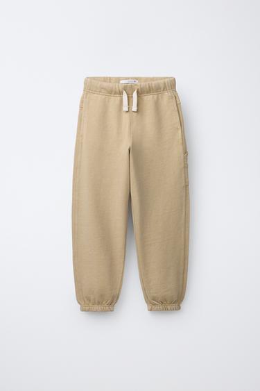 PANTALÓN FELPA CARPENTER - Beige de Zara