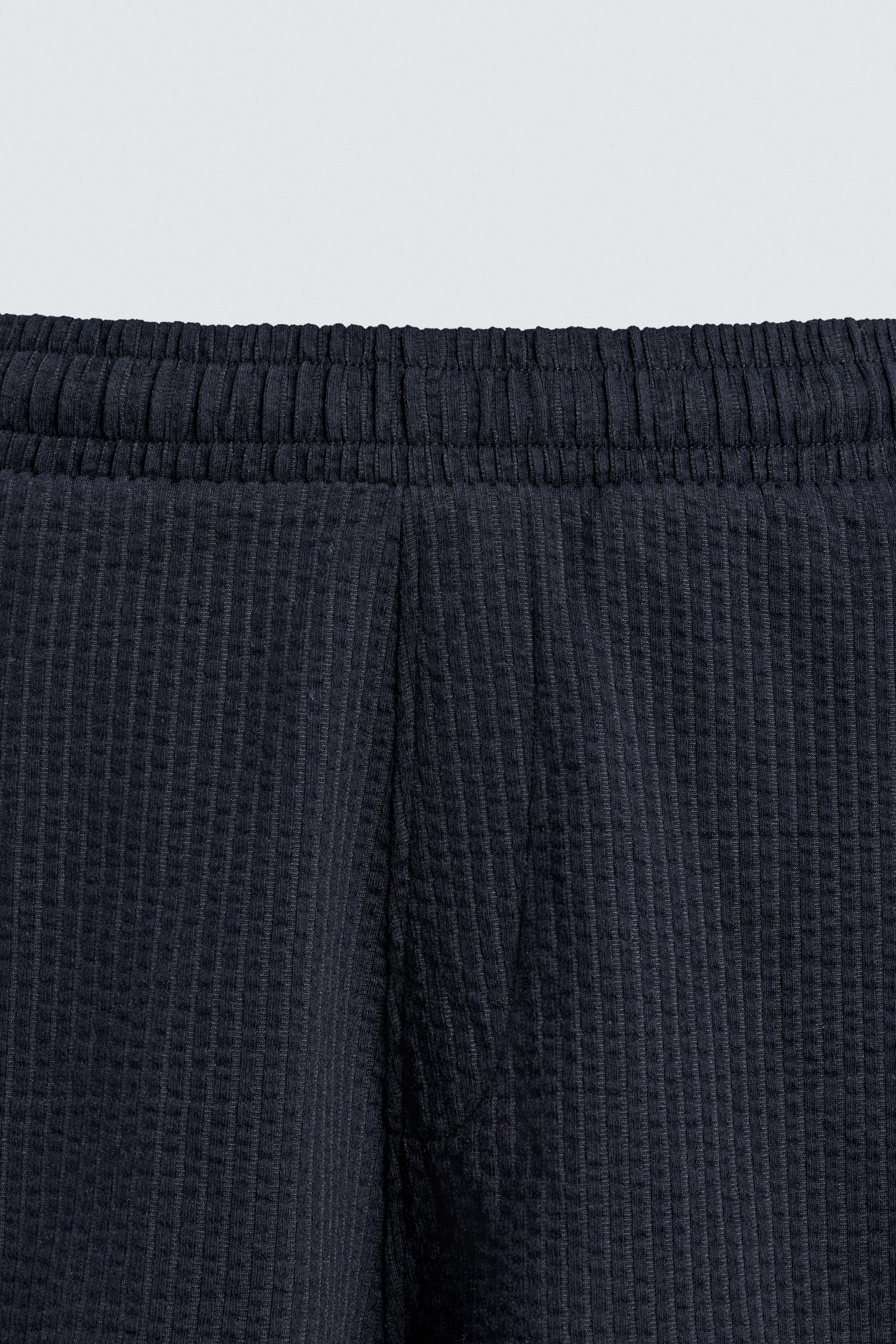 REGULAR FIT SEERSUCKER SHORTS