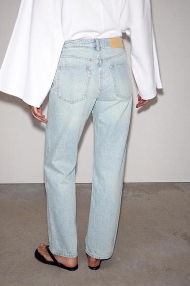 Zara Z1975 LOW RISE REGULAR JEANS - Light blue